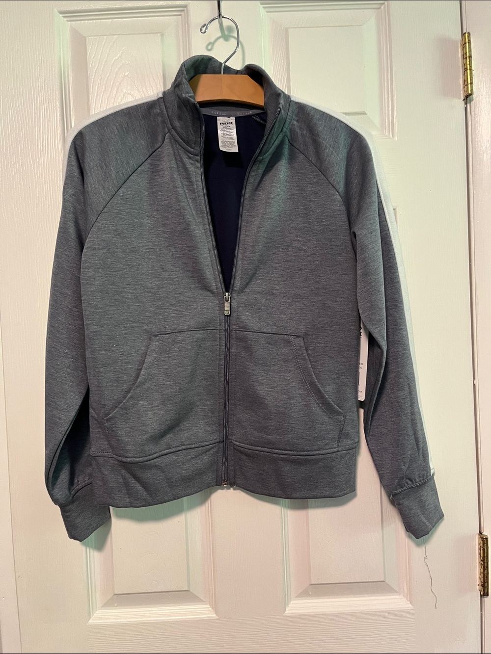 RBX Gray Full-Zip Varsity Jacket